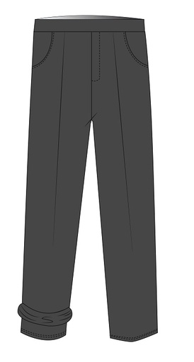 [259] Trousers Fully Lined Grey (3-8)