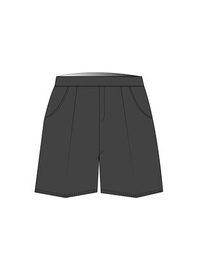 Shorts Elastic Waist Grey (3-10)